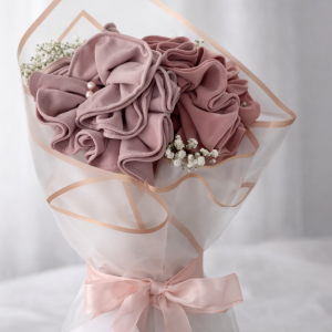 Bouquet Trio Pastel : Composition de 3 Hijabs Premium (Nuances de Rose)