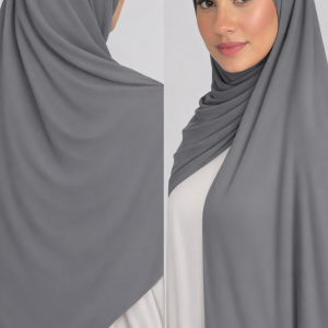Hijab jersey premium - Silver grey