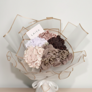 Bouquet Pastel & Terre : Composition de 5 Hijabs Frisés Premium