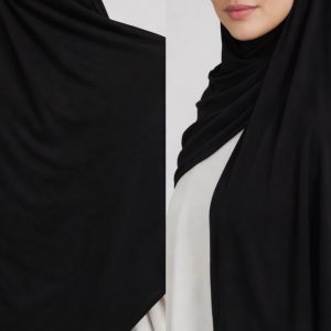Hijab jersey premium de Luxe - Black