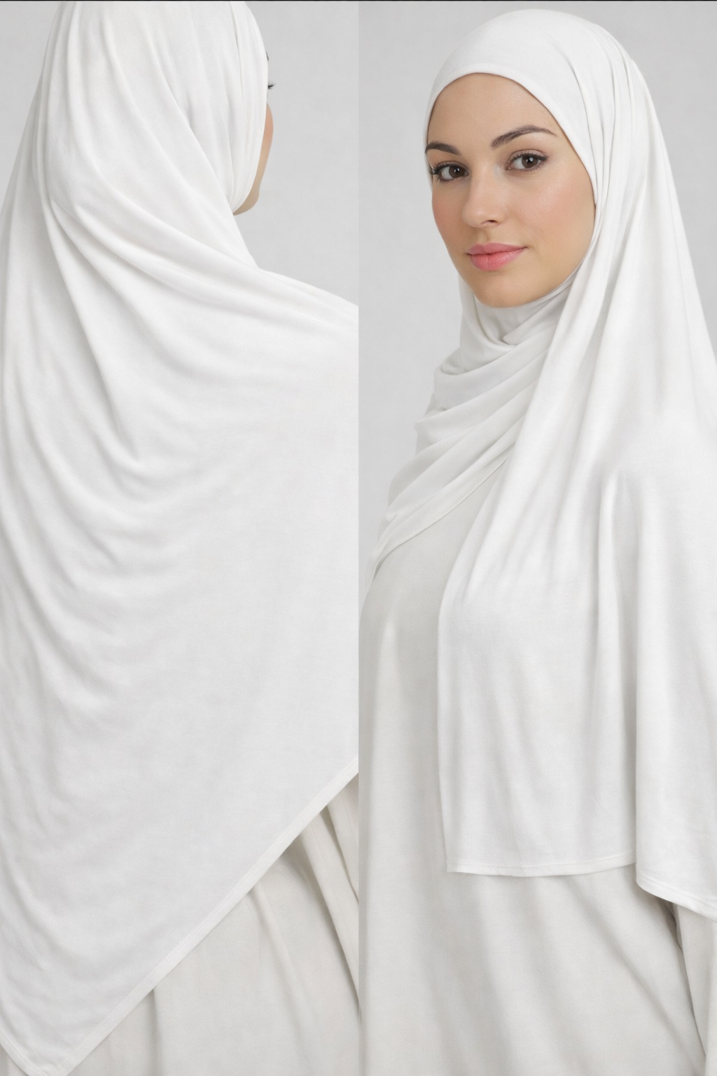 Hijab Jersey Premium Deluxe - White