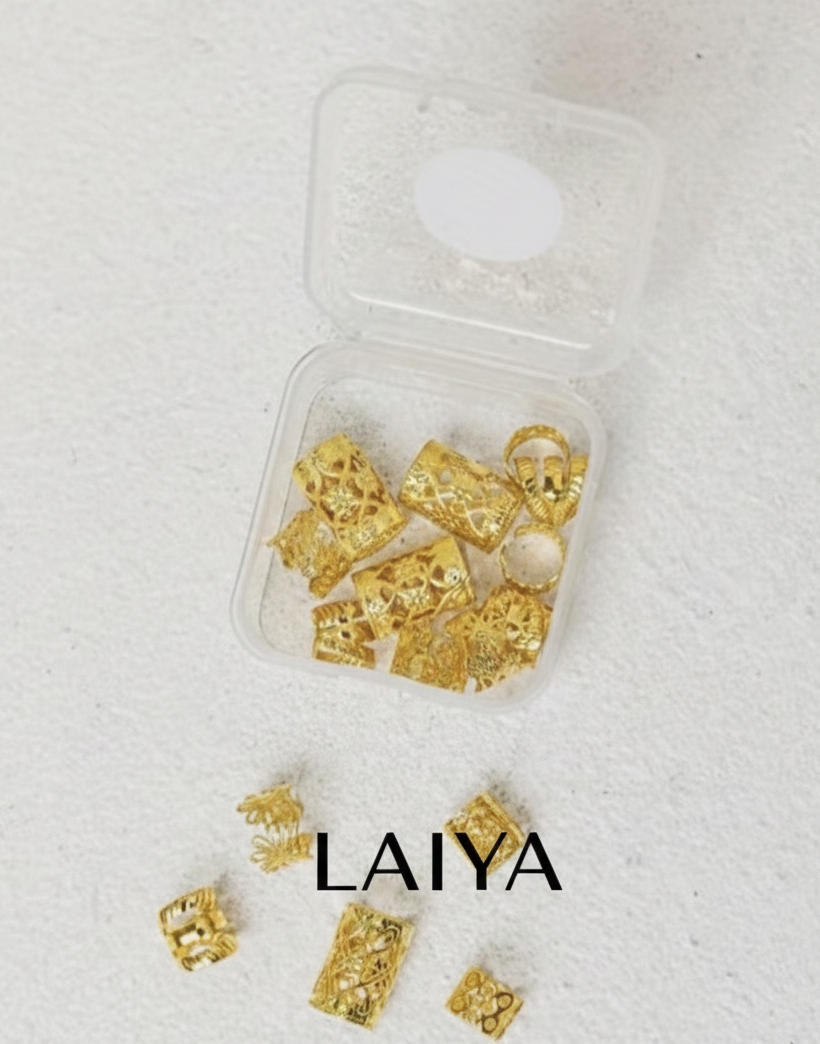 Lot de 8 Bijoux de Hijab - Dorée