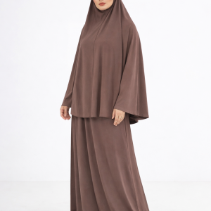 Ensemble Khimar & Abaya – Collection SIGNATURE - Brown