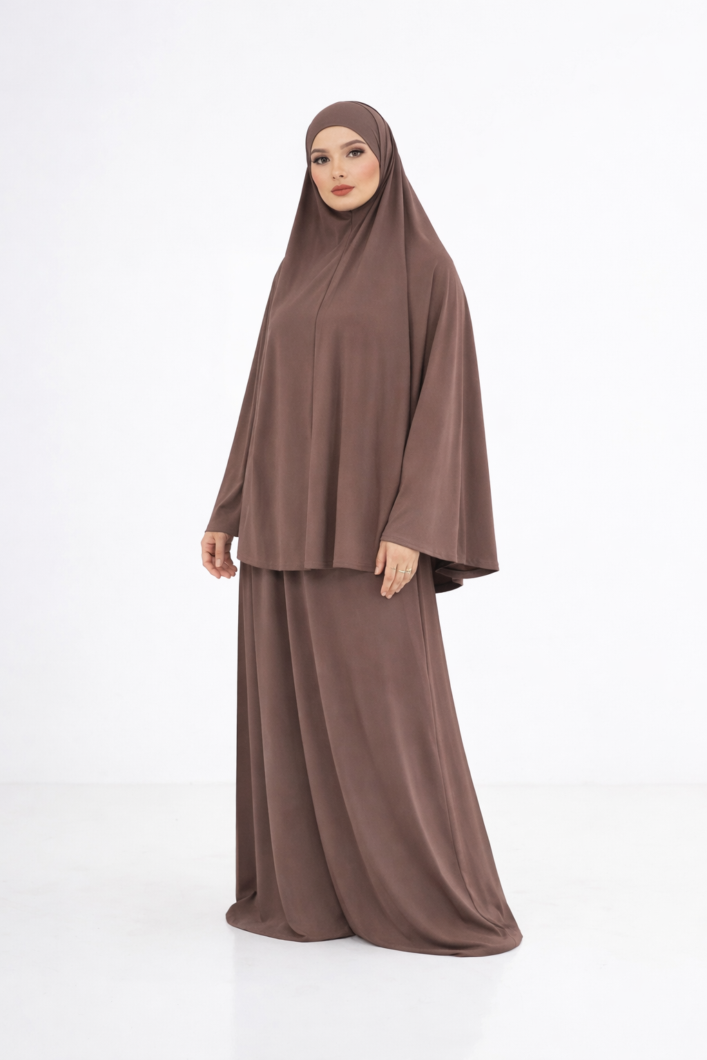 Ensemble Khimar & Abaya – Collection SIGNATURE - Brown