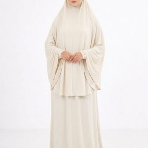 Ensemble Khimar & Abaya – Collection SIGNATURE - Soft Beige