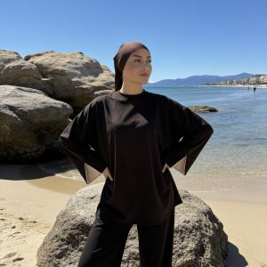 Burkini Soreya Noir / Beige