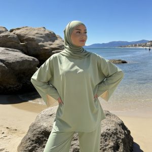 Burkini Soreya Vert / Jaune