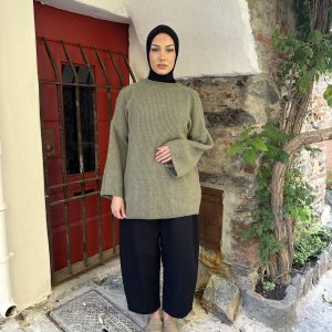 Pull en maille - Kaki