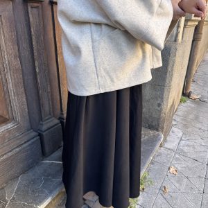JUPE COTON - Noir